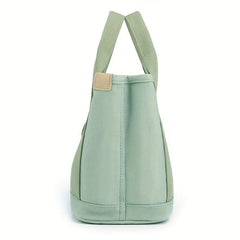 Vintage Canvas Tote Bag Top Handle Bucket Bag Women's Casual Handbag & Purse