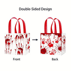 4PCS Halloween Candy Storage Bag Trick Or Treat Tote Bag Gothic Horror Gift Bag