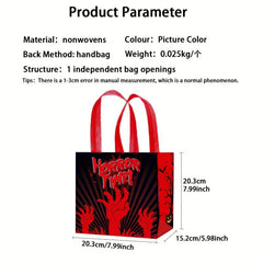 4PCS Halloween Candy Storage Bag Trick Or Treat Tote Bag Gothic Horror Gift Bag