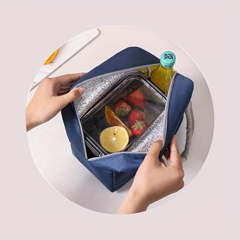 Cartoon Pattern Insulated Lunch Box Bag for Work School Picnic