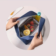 Cartoon Pattern Insulated Lunch Box Bag for Work School Picnic