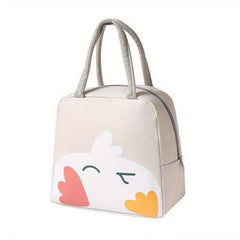 Cartoon Pattern Insulated Lunch Box Bag for Work School Picnic