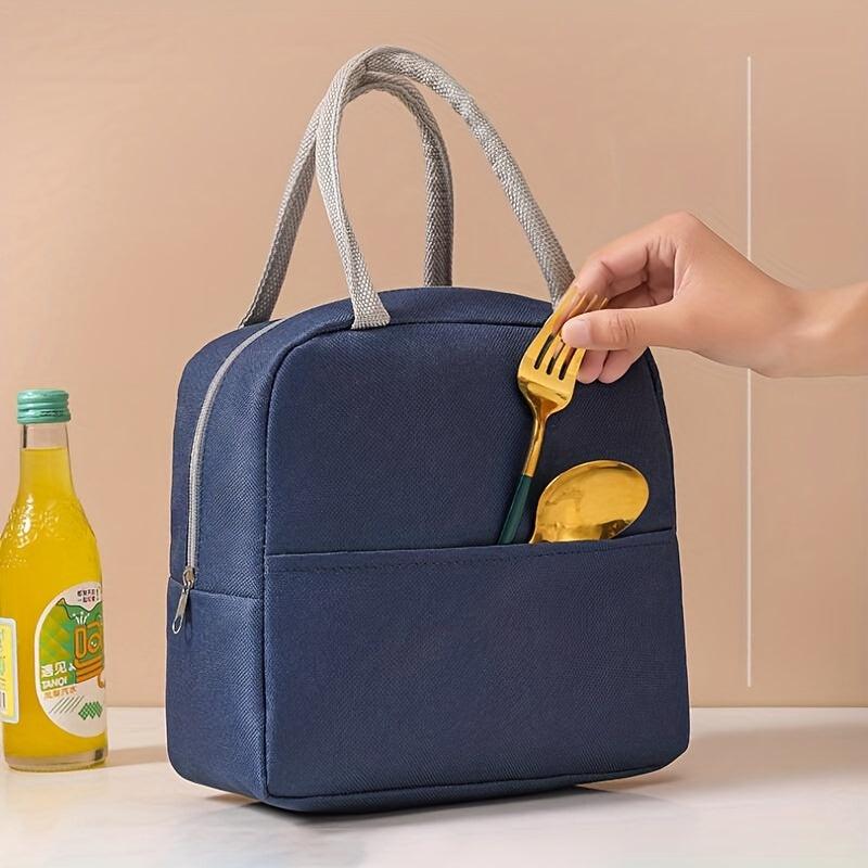 Cartoon Pattern Insulated Lunch Box Bag for Work School Picnic