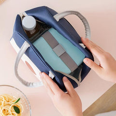 Cartoon Pattern Insulated Lunch Box Bag for Work School Picnic