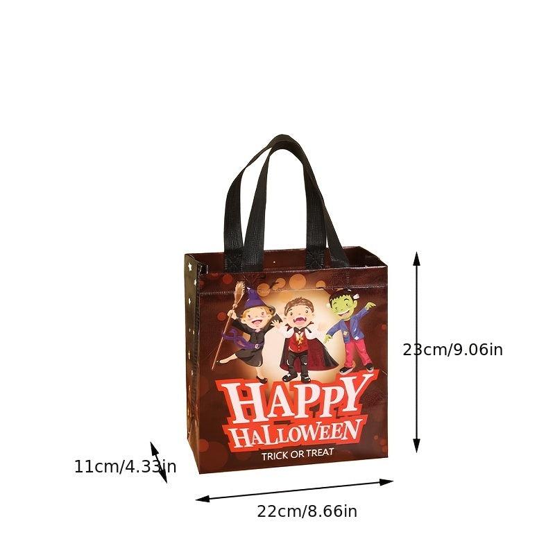 Halloween Pumpkin Print Tote Bag - Candy Storage & Gift Bag