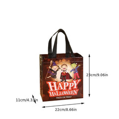 Halloween Pumpkin Print Tote Bag - Candy Storage & Gift Bag