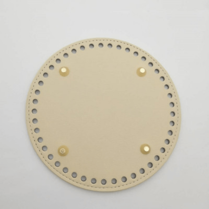 12 PU Leather Bag Bottoms DIY Oval Round Bottom for Knitting Handbag
