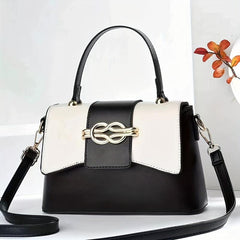 Vintage PU Crossbody Bag Top Handle Satchel Women's Casual Handbag