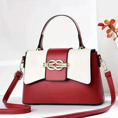 Vintage PU Crossbody Bag Top Handle Satchel Women's Casual Handbag