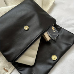 Metal Love Decor Clutch Wallet All Match Flap Coin Purse