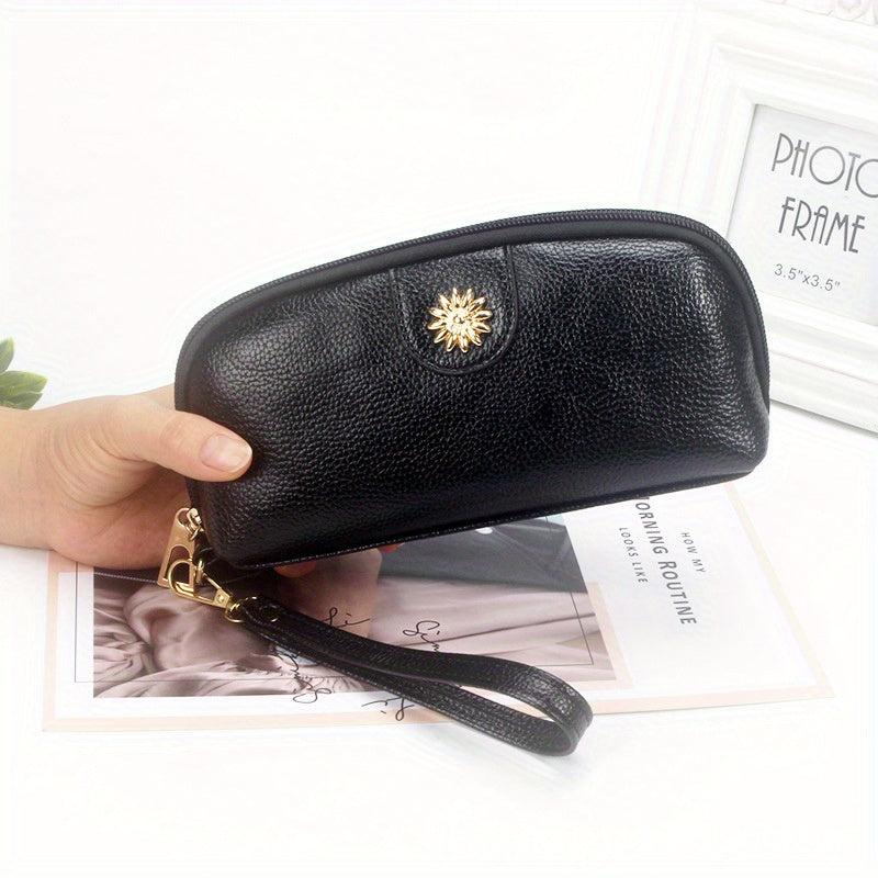 Litchi Embossed Clutch Purse Mini Coin Purse Women's Wallet