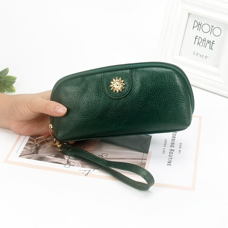 Litchi Embossed Clutch Purse Mini Coin Purse Women's Wallet