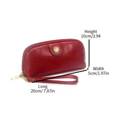 Litchi Embossed Clutch Purse Mini Coin Purse Women's Wallet