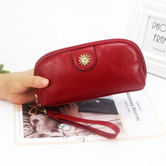 Litchi Embossed Clutch Purse Mini Coin Purse Women's Wallet