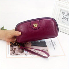 Litchi Embossed Clutch Purse Mini Coin Purse Women's Wallet
