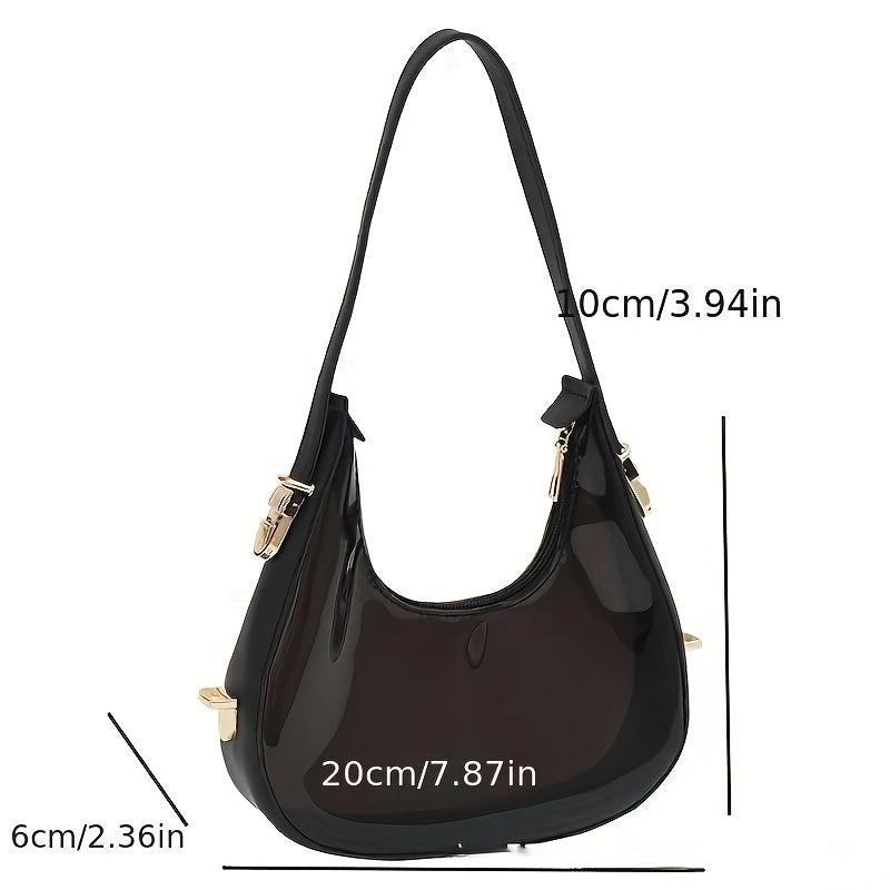 Clear Dumpling Underarm Jelly Bag Acrylic Shoulder Purse