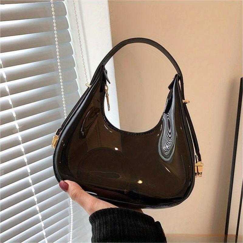 Clear Dumpling Underarm Jelly Bag Acrylic Shoulder Purse