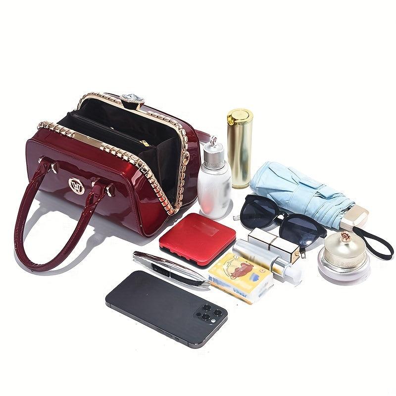 Casual PU Leather Handbag Women's Everyday Purse & Shoulder Bag