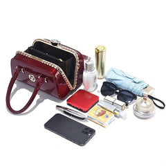 Casual PU Leather Handbag Women's Everyday Purse & Shoulder Bag