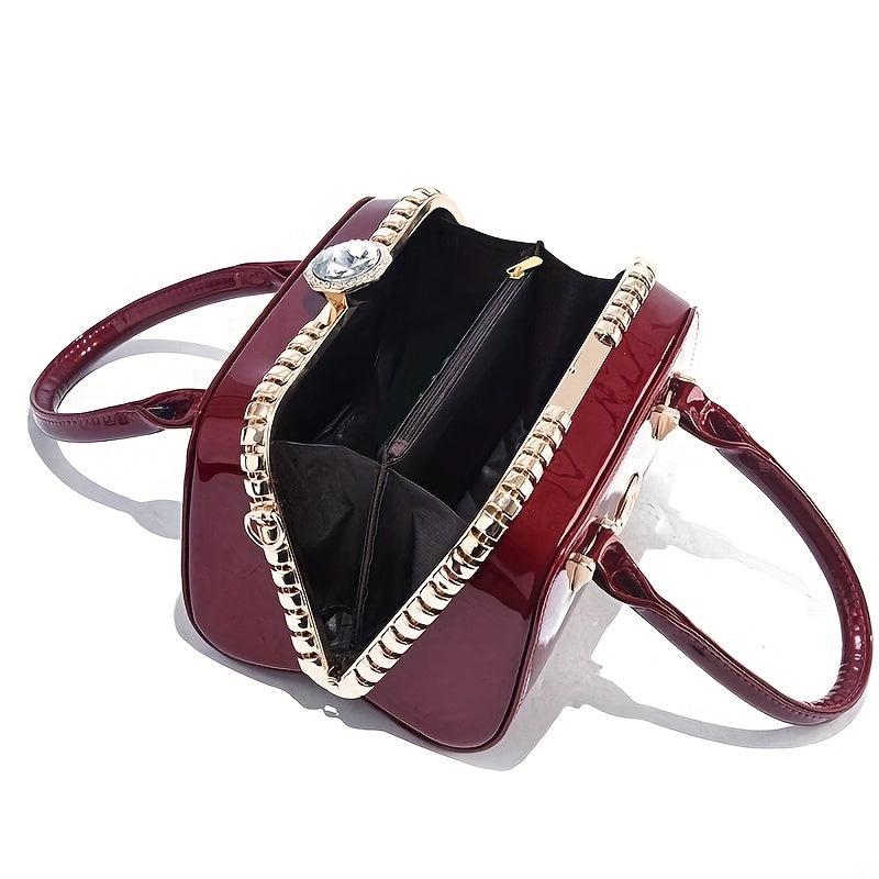 Casual PU Leather Handbag Women's Everyday Purse & Shoulder Bag
