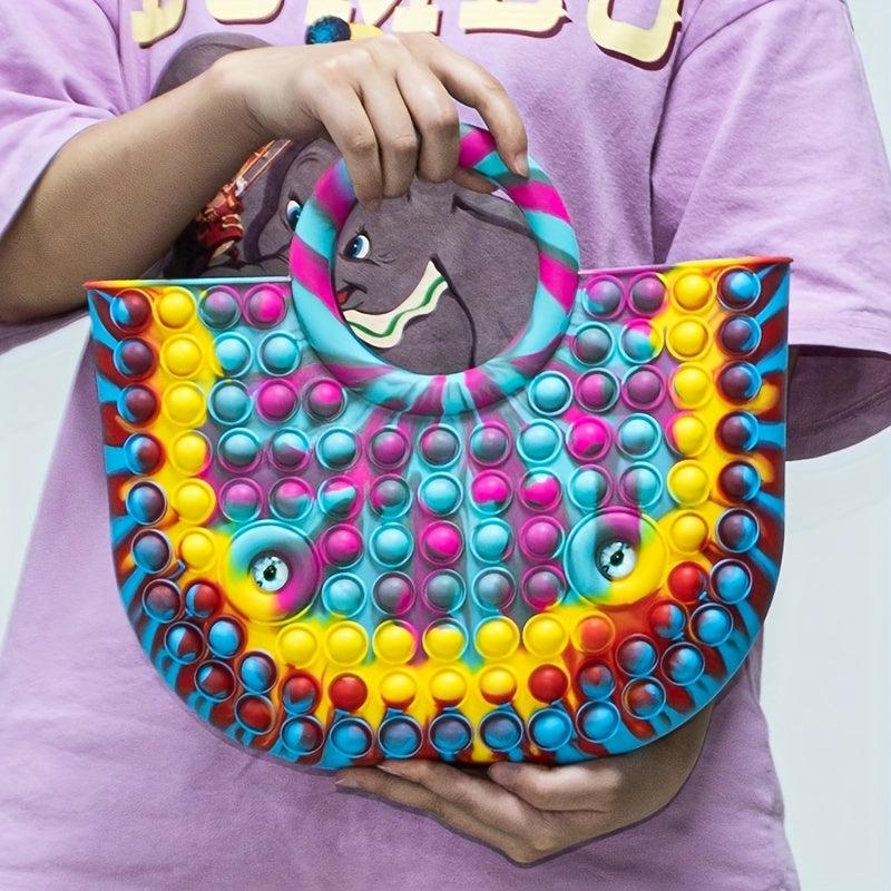 Pop Bubble Purse Fidget Toy Summer Beach Tote Bag