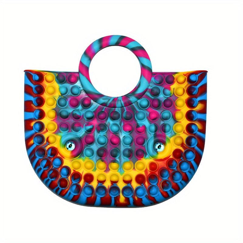 Pop Bubble Purse Fidget Toy Summer Beach Tote Bag