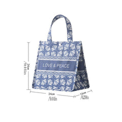 Geometric Pattern Storage Handbag Lightweight Satchel Bag