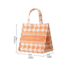 Geometric Pattern Storage Handbag Lightweight Satchel Bag