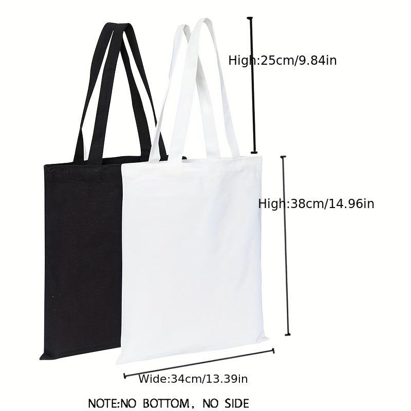 Highland Cow Canvas Tote Bag Reusable Grocery Shopping Bag