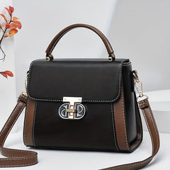 Textured Crossbody Satchel Bag PU Leather Classic Bag