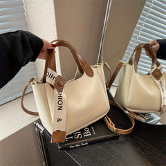Letter Graphic Handbag Set Crossbody Bag Bucket Bag