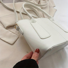 Minimalist Solid Satchel Bag Shoulder Bag For Work