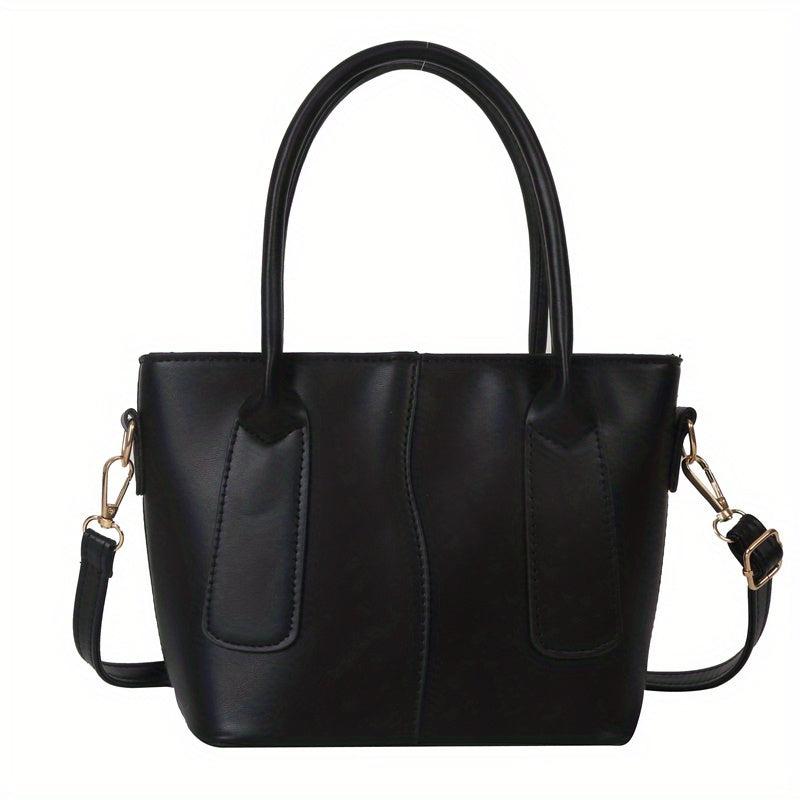 Minimalist Solid Satchel Bag Shoulder Bag For Work