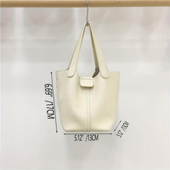 Satchel Bucket Bag Lightweight Handbag For Work