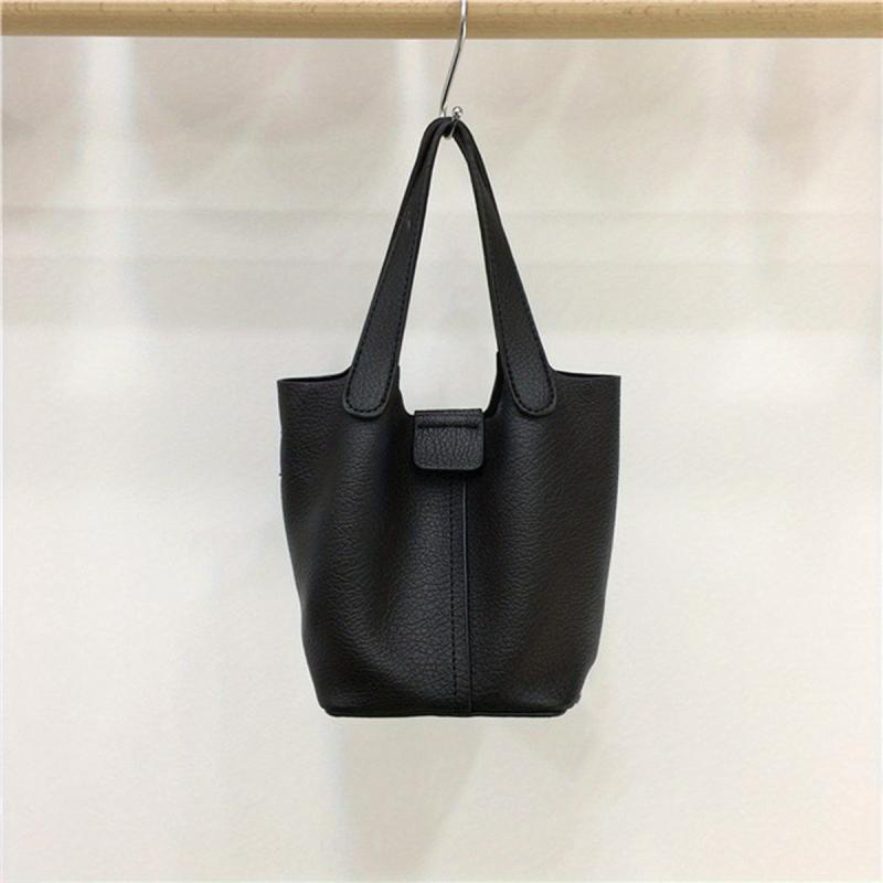Satchel Bucket Bag Lightweight Handbag For Work