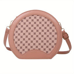 Geometric Pattern Round Bag Vintage Women's Shoulder Bag
