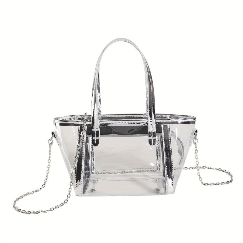 Niche Transparent Satchel Bag Crossbody Chain Bag Women's Handbag