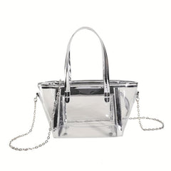 Niche Transparent Satchel Bag Crossbody Chain Bag Women's Handbag