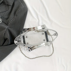 Niche Transparent Satchel Bag Crossbody Chain Bag Women's Handbag