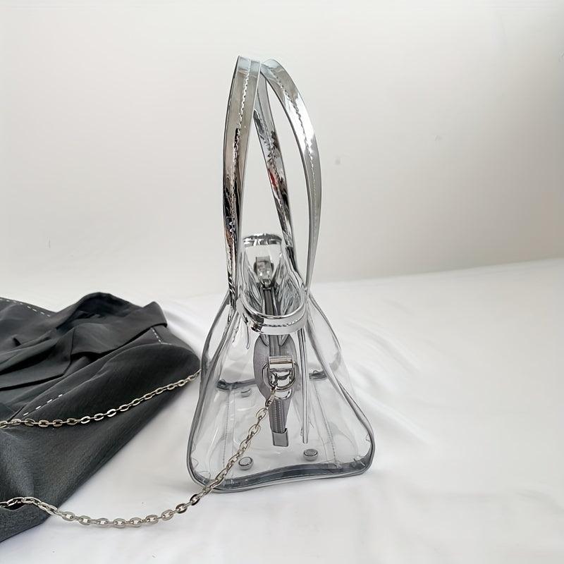 Niche Transparent Satchel Bag Crossbody Chain Bag Women's Handbag