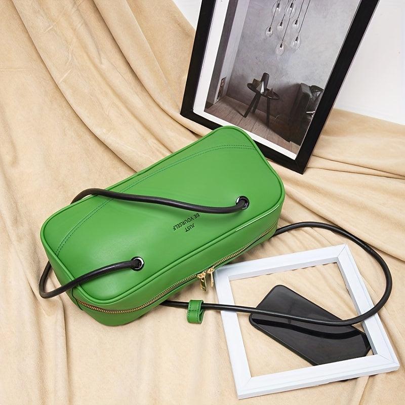 Stylish Shoulder Bag All Match Zipper Underarm Bag Women's Niche Square Bag