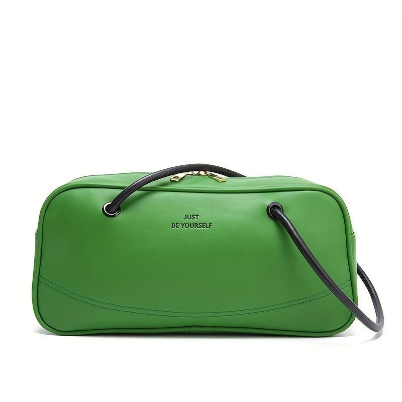 Stylish Shoulder Bag All Match Zipper Underarm Bag Women's Niche Square Bag