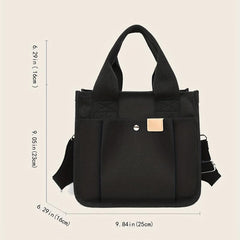 Canvas Stereoscopic Satchel Bag Small Tote Bag Work & Travel