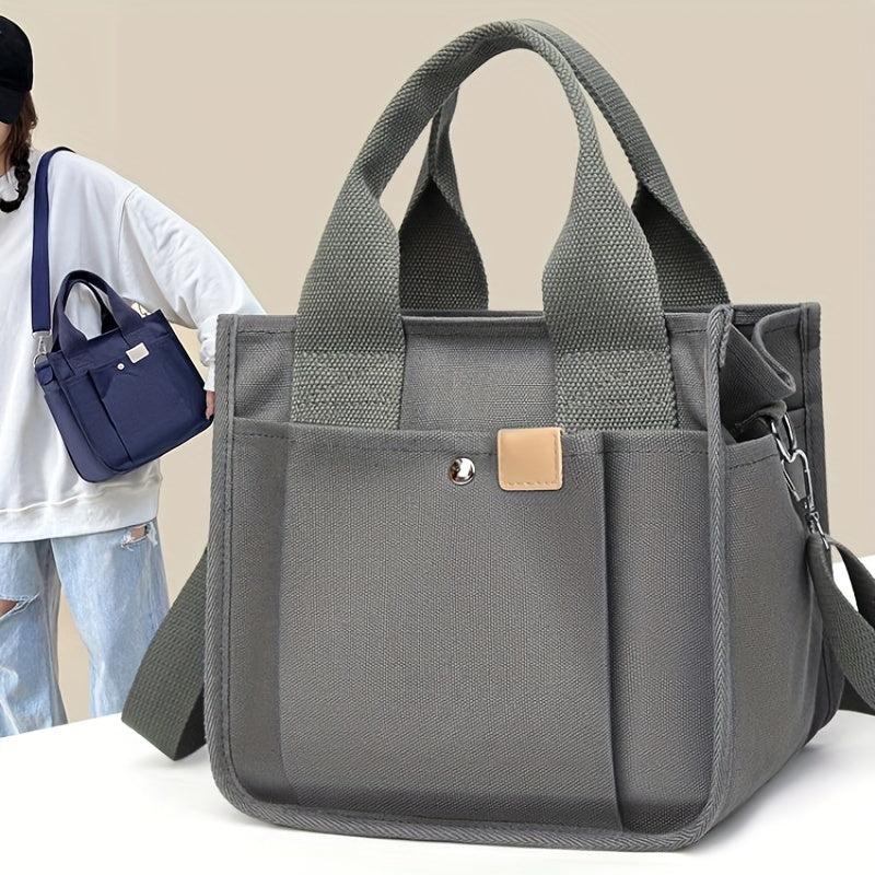 Canvas Stereoscopic Satchel Bag Small Tote Bag Work & Travel