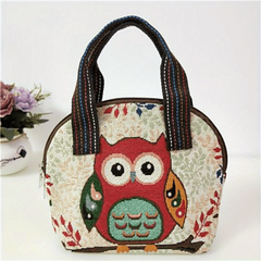 Embroidered Butterfly Shell Handbag Women's Ethnic Satchel Bag