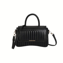 Embossed Crossbody Bag Square Purse Top Handle Handbag for Women