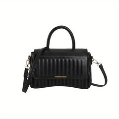 Embossed Crossbody Bag Square Purse Top Handle Handbag for Women