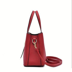 Classic Tote Satchel Bag Women's Shoulder Bag with Butterfly Pendant