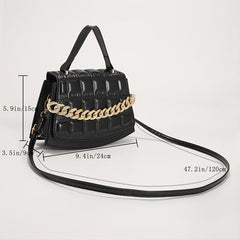 Versatile Shoulder Bag with Chain for Women