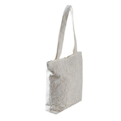 Flower Pattern Shoulder Bag Large Capacity Portable Storage Bag